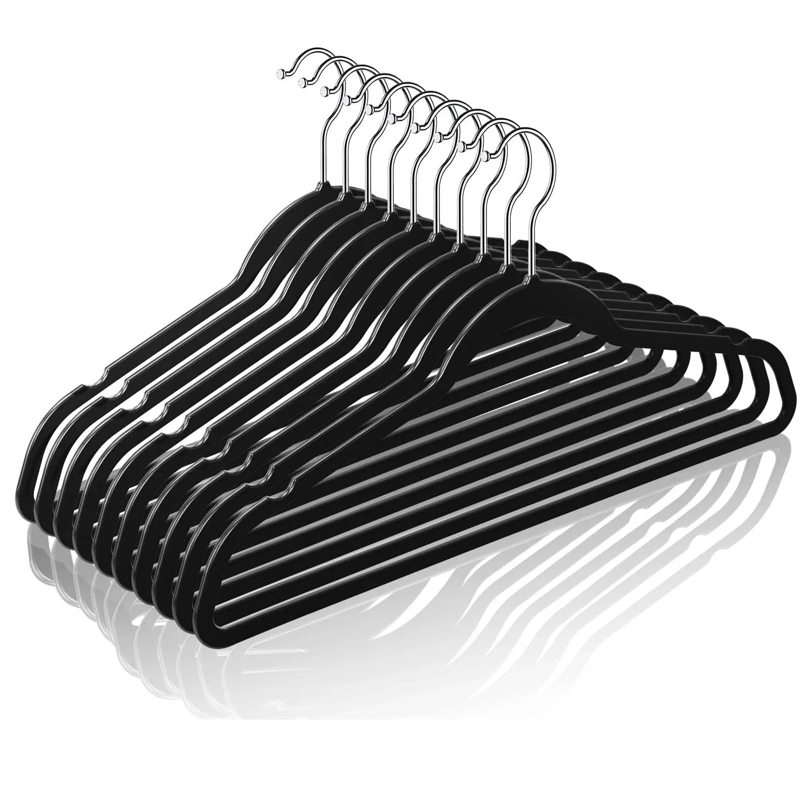 TIMMY Hangers 50 Pack Clothes Hangers, 17.5inch Heavy Duty Pants Hangers Space S