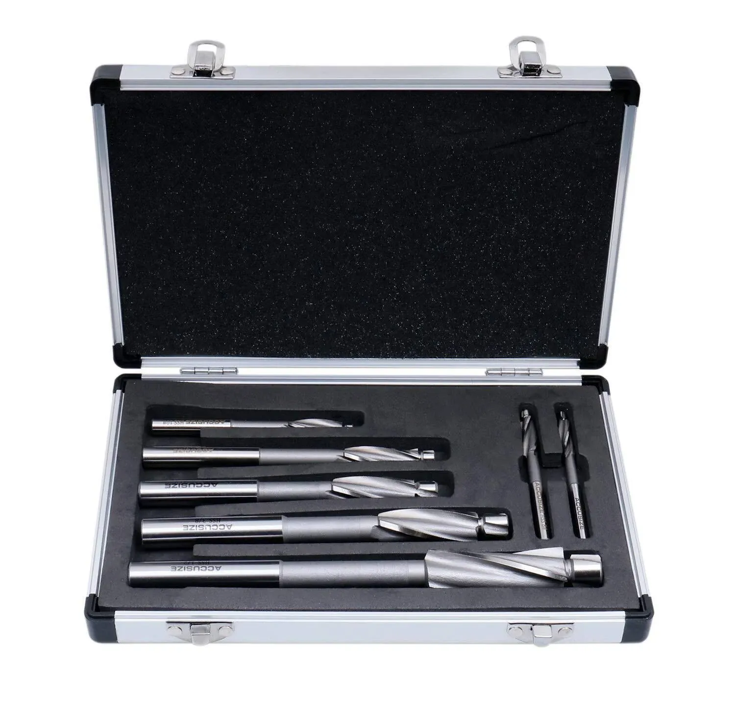 7 Pc&#039;&#039; H.S.S. Solid Capscrew Counterbore Set 3 Flute Straight Shank, 509S-0007