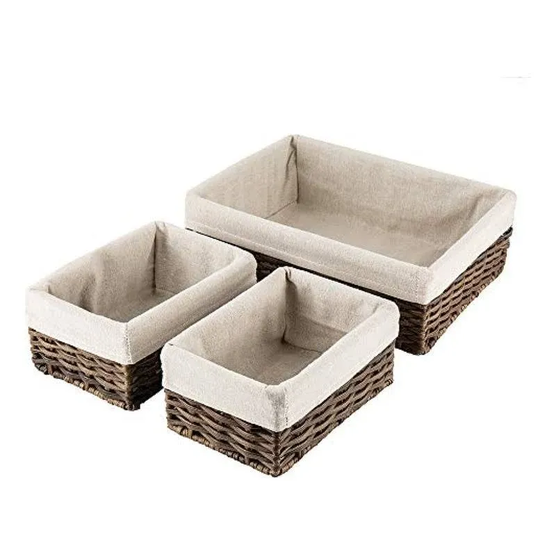 Handmade Storage Basket Wicker Baskets For Organizing Shelf Baskets Woven Decora