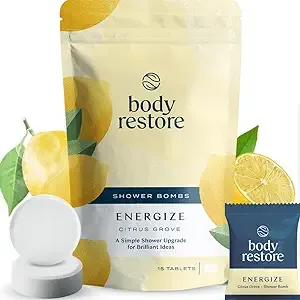 Body Restore Shower Steamers Aromatherapy 15 Pack - Christmas Gifts for Women, Stocking Stuffers, Birthday Gifts for Mom, White Elephant Gift, Travel Essentials, Self Care - Eucalyptus