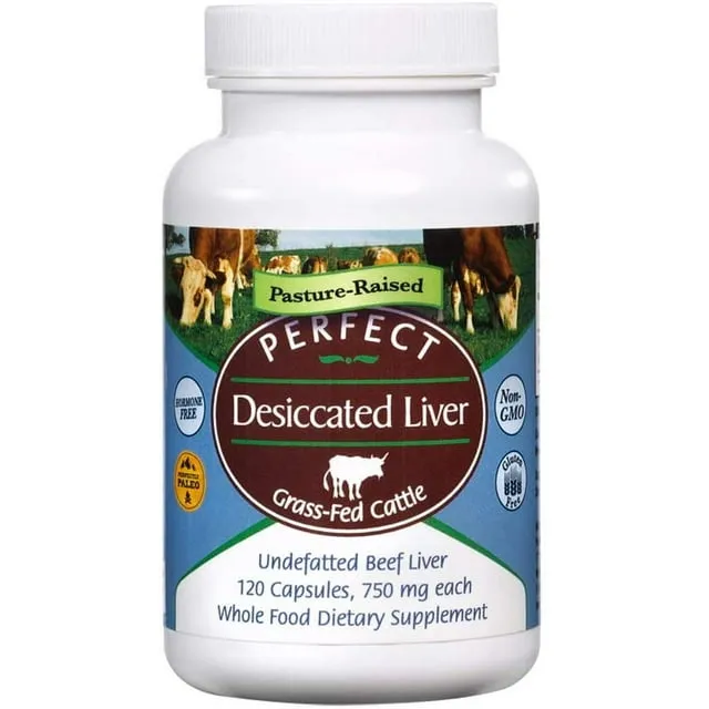 Perfect Supplements Desiccated Beef Liver Capsules – Natural Source of Protein