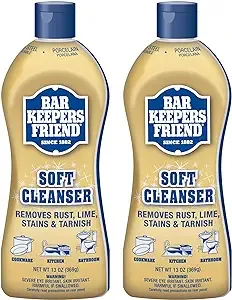 BAR KEEPERS FRIEND Soft Cleanser Premixed Formula | 13 Oz | (2 Pack)']