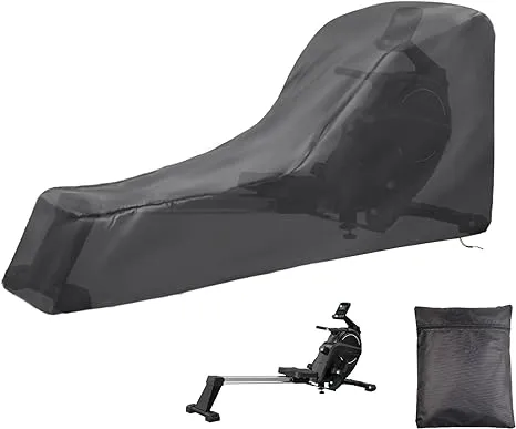 Andacar Rowing Machine Cover, 95&#034; L x 24&#034; W x 40&#034; H, black 