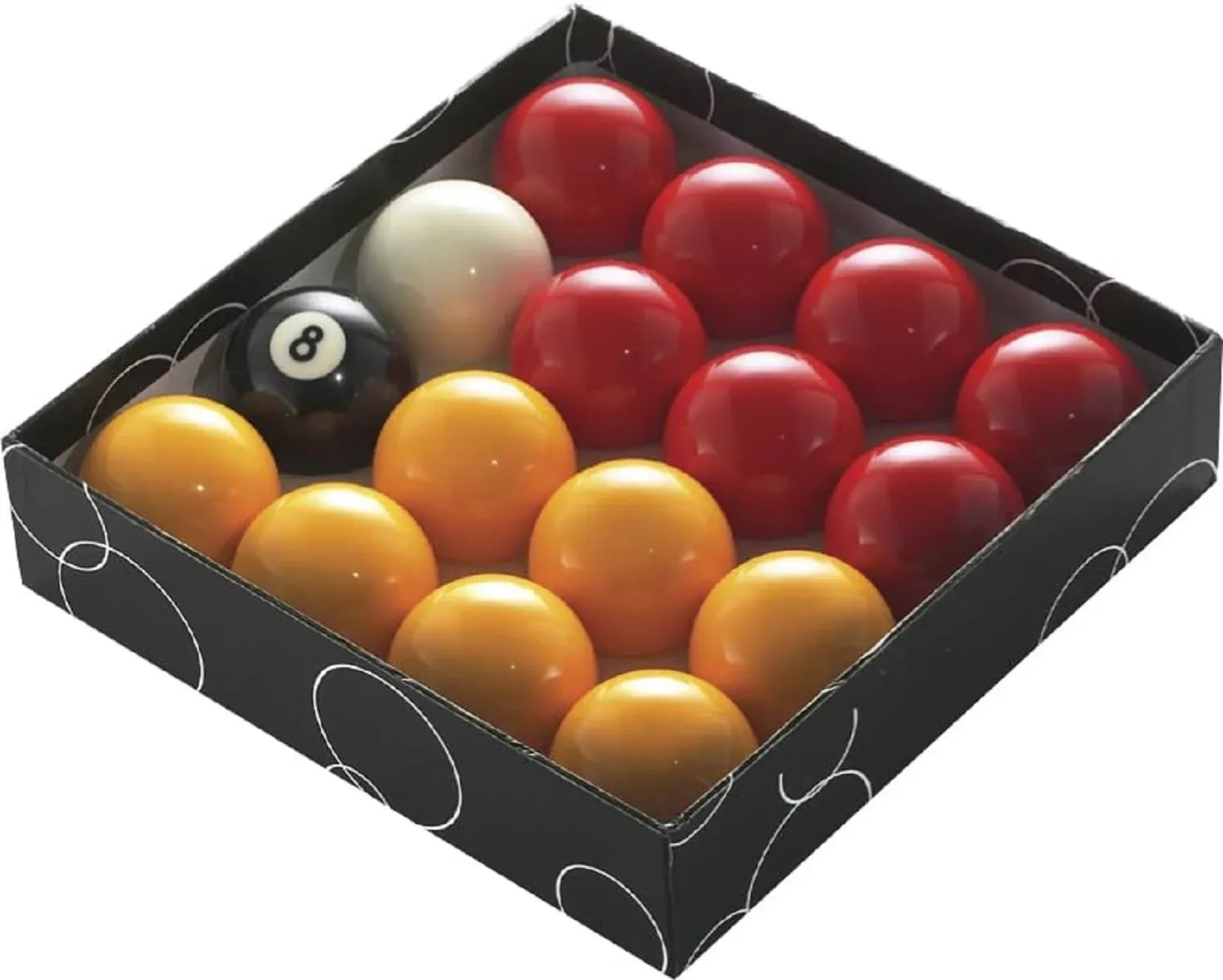 Powerglide Pool Ball Red/Yellow - 1 7/8"