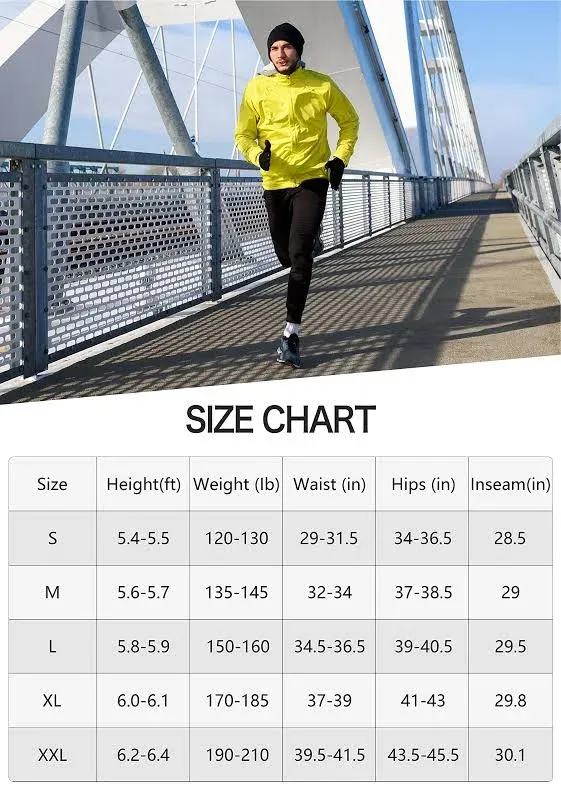 G Gradual Mens Sweatpants Zipper Pockets Tapered Track Athletic Slim Fit Pants for Running, Exercise, Workout