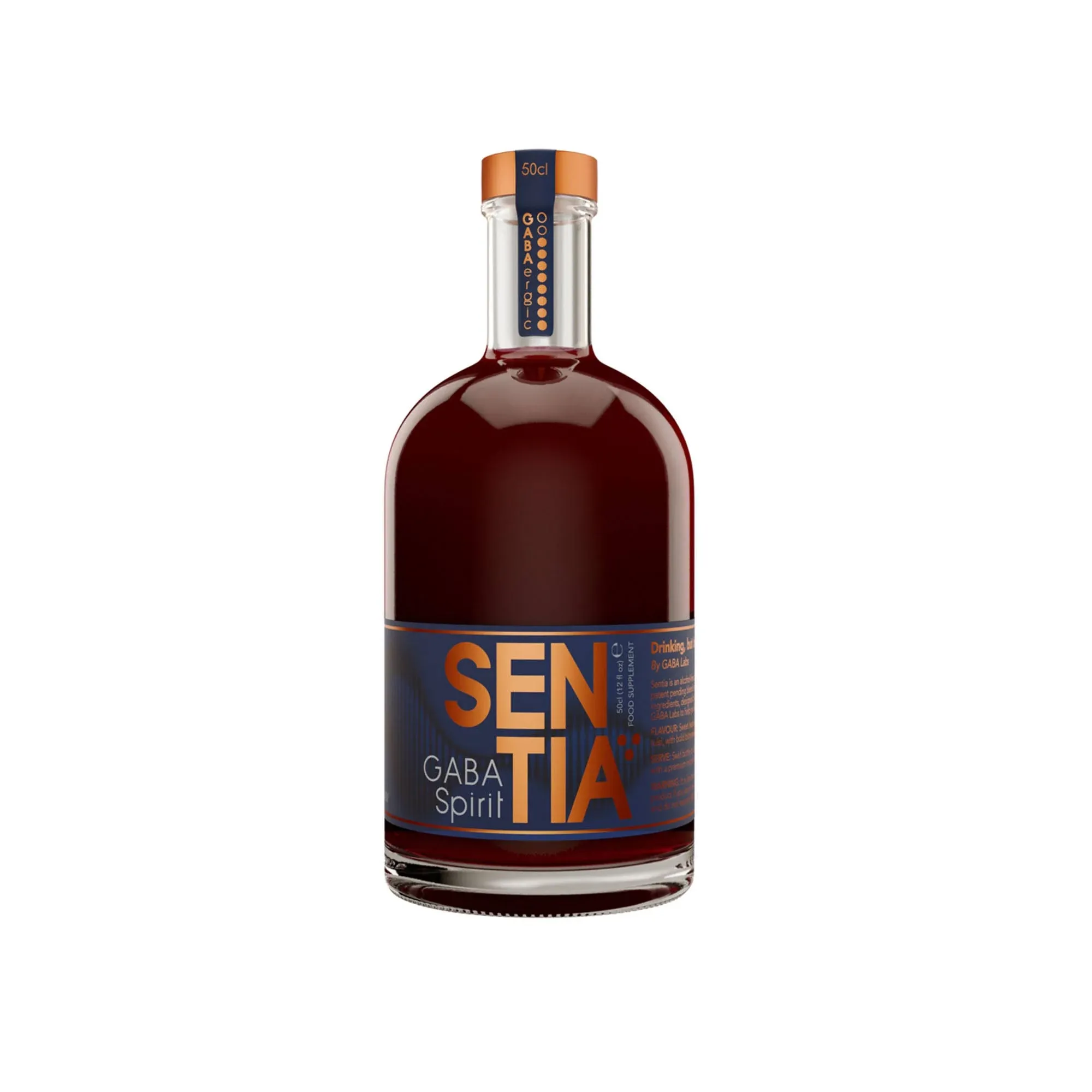 Sentia Black GABA Spirit, 50cl Non-Alcoholic Vegan Gluten Free Fair Trade 0%