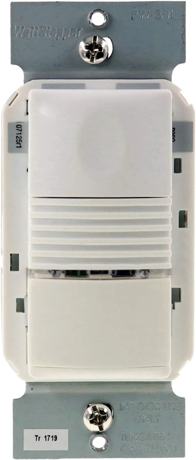 Wattstopper PW-301-W PIR Wall Switch Occupancy Sensor, 120/277V, White