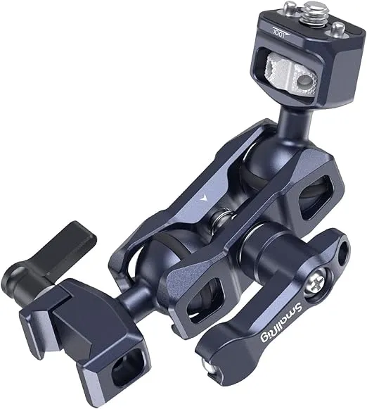 SmallRig Articulating Magic Arm with NATO Clamp and 1/4"-20 Screw (with Retractable Pins), 360 Degree Rotation, Max Load of 12 Ib Magic Arm for Field Monitor, Camera and Lights 3875