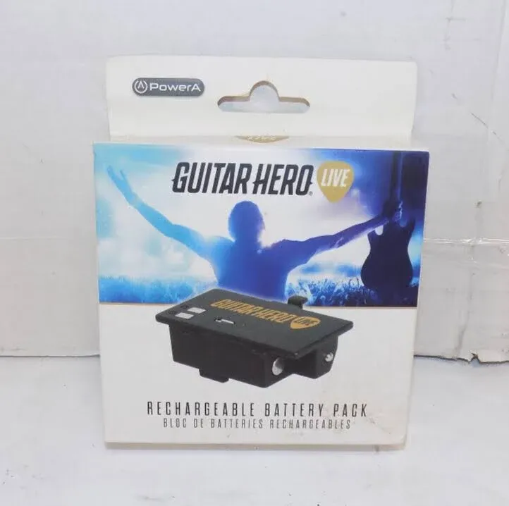 2-pk PowerA Guitar Hero High Voltage Battery Pack- Xbox 360, Playstation 3 /15z