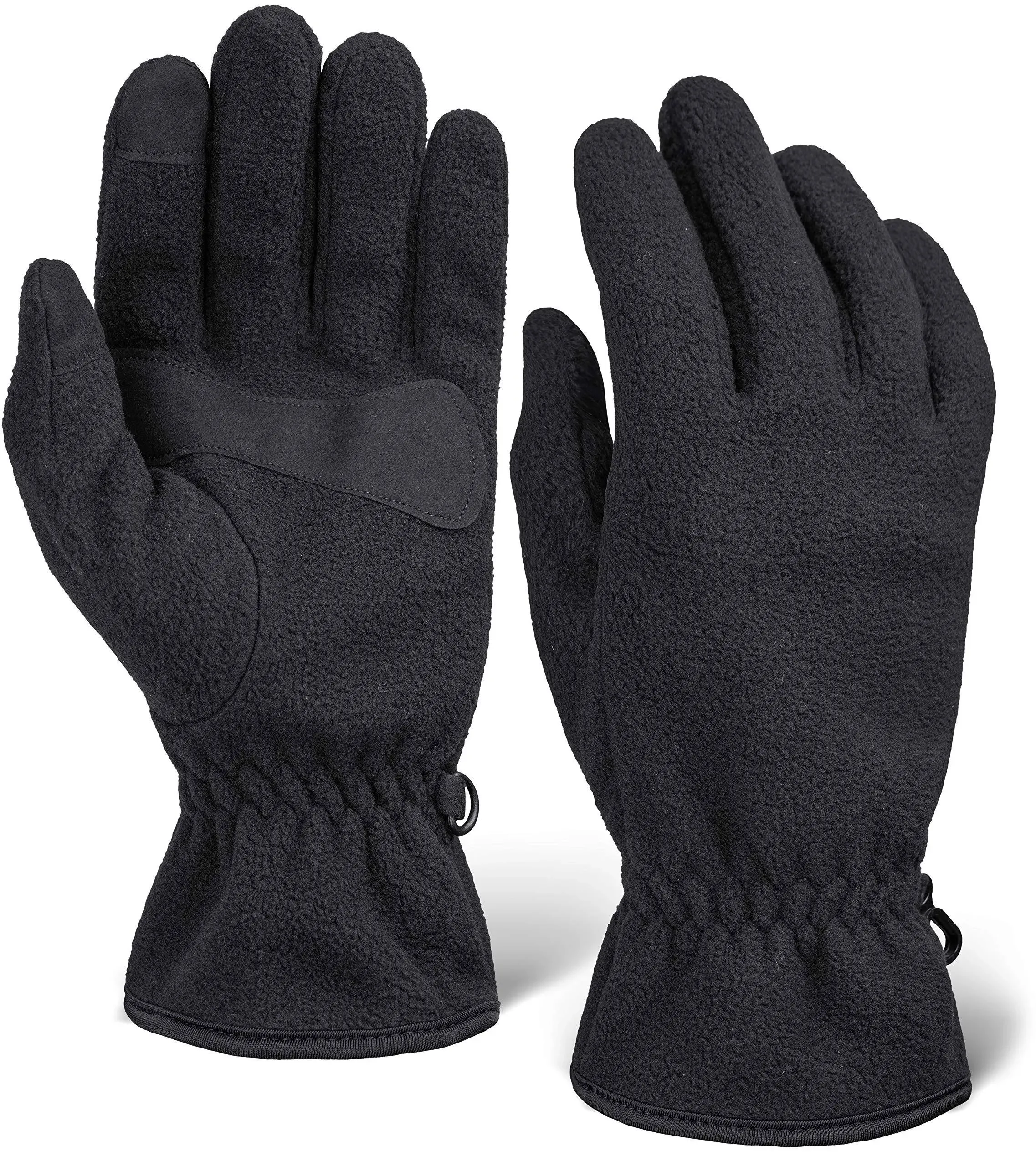 Tough Outdoors Fleece Gloves for Women, Men - Fleece Winter Gloves - Cold Weather Gloves w/Touch Screen Fingers for Running