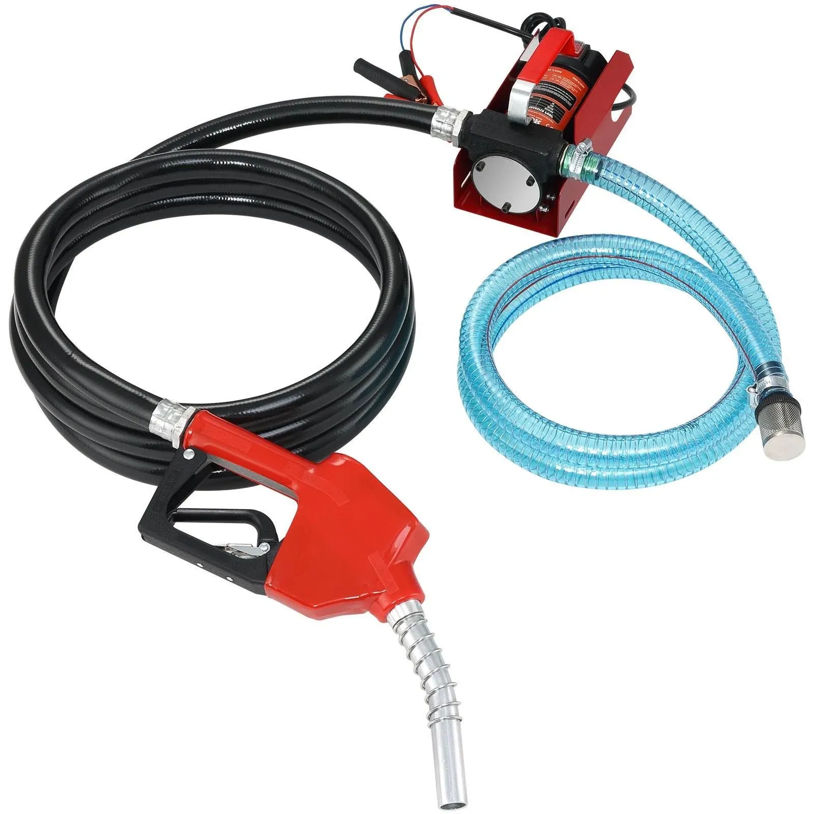 VEVOR Kit de bomba de transferencia de combustible diésel 10 Gpm 12 V Cc portátil eléctrico autocebante kit de bomba extractora de transferencia de