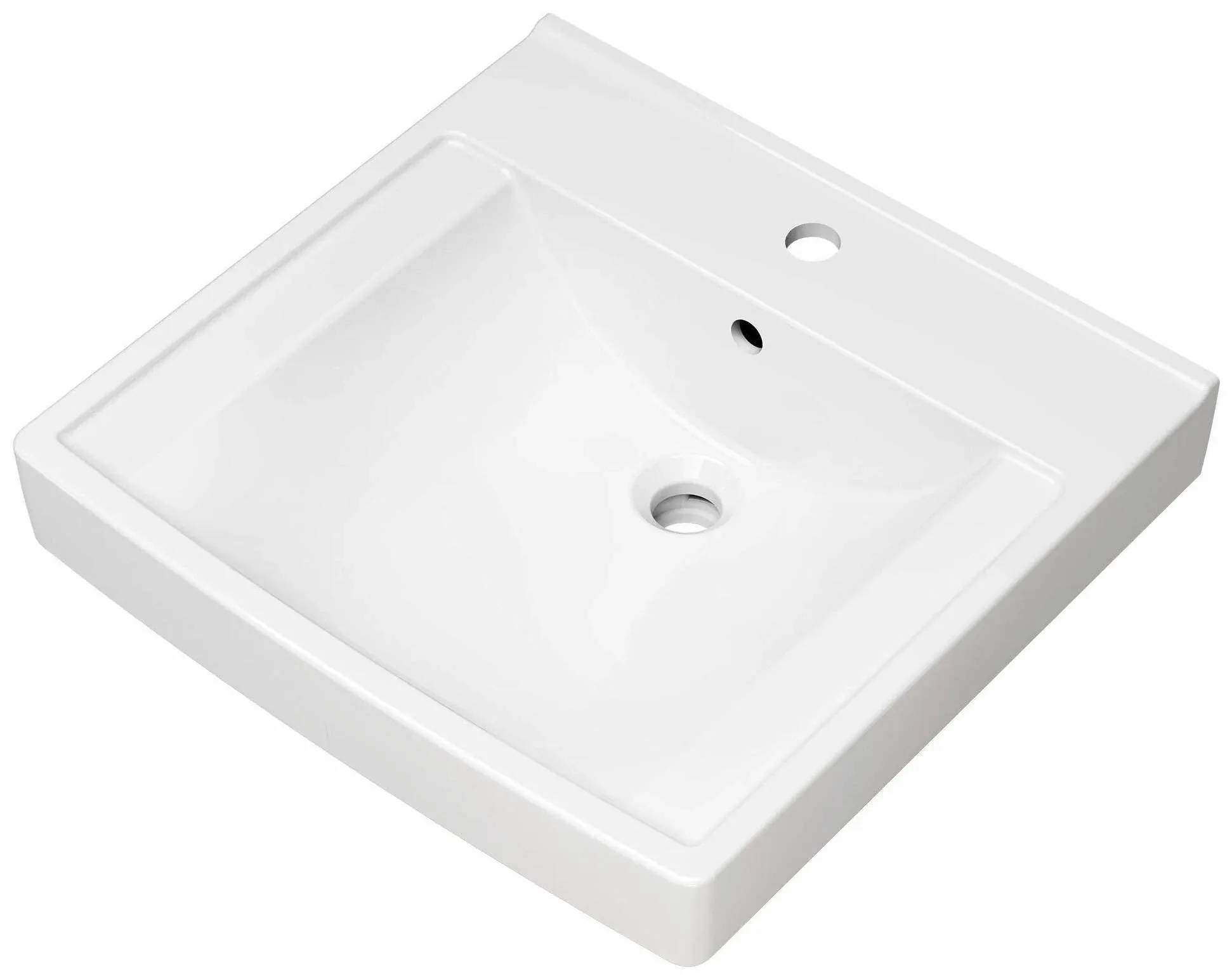 American Standard 9134004EC.020 Decorum 21" x 20 1/4" White Vitreous China Single Bowl Wall-Mount Lavatory with EverClean and 4" Centerset