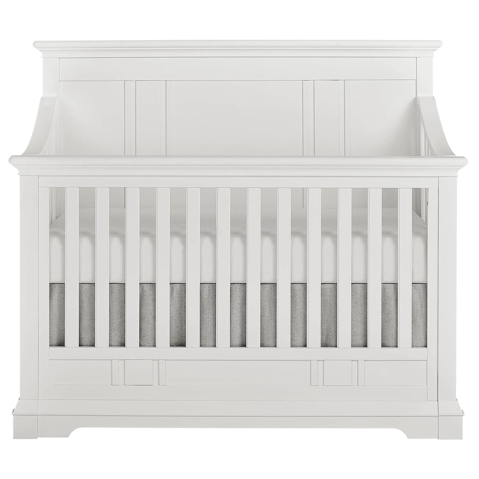 Evolur Parker 5 in 1 Convertible Crib (Winter White)