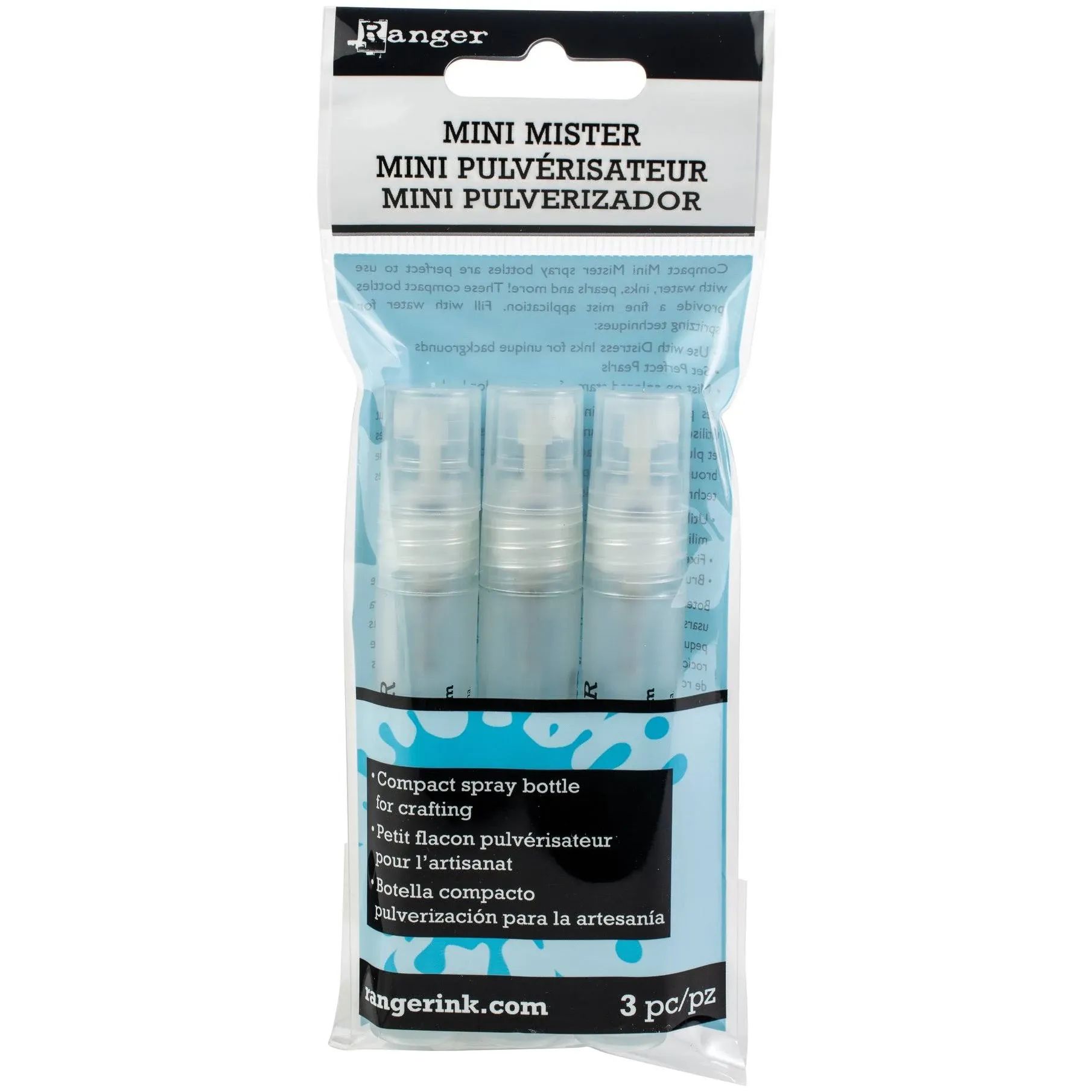 Ranger MIS22701 Inkssentials Mini Misters, 3-Pack , White, Small