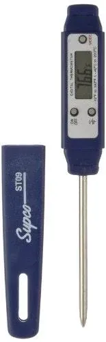 Supco ST09 Digital Pocket Thermometer 2-1/2" Stem, -40 to 392 Degree F