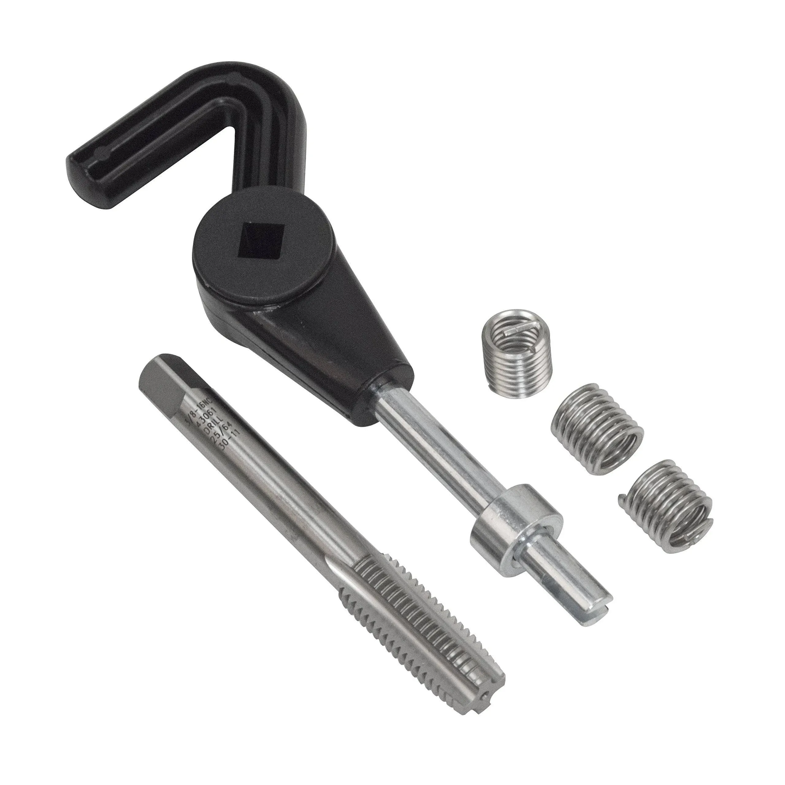 OEMTOOLS 3/8 in. Stainless Steel Non Locking Helical Thread Repair Kit 3/8 - 16 in.