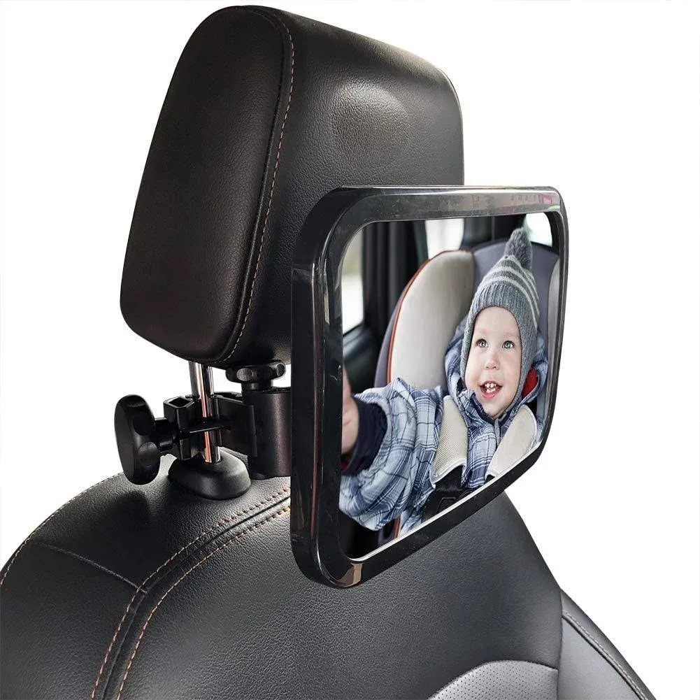 Kinsei Baby Car Mirror Safety Car Seat Mirror for Rear Facing Infant with Wide ...