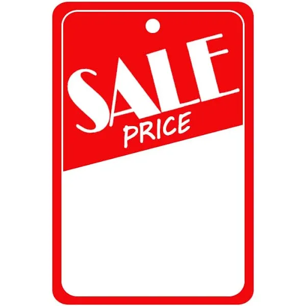 Sale Price Tags,2x3 Inch Retail Labels,Business Store Signs Cardstock,Pack of 100