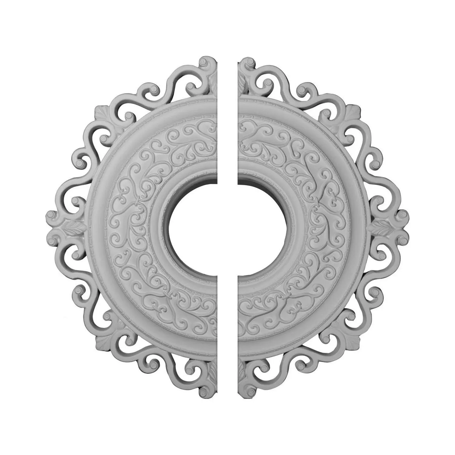 Ekena Millwork CM22OR2 22"OD x 6 1/4"ID x 1 3/4"P Orrington Ceiling Medallion ...