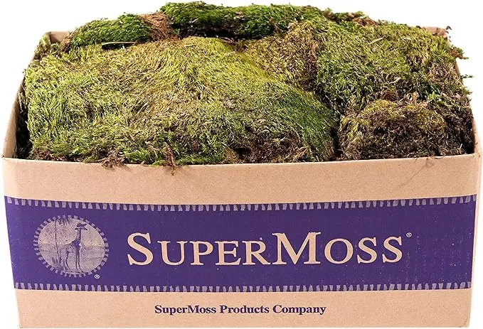 SuperMoss 21537 Mood Moss Appx. 3 lb Bulk Case Natural Dried