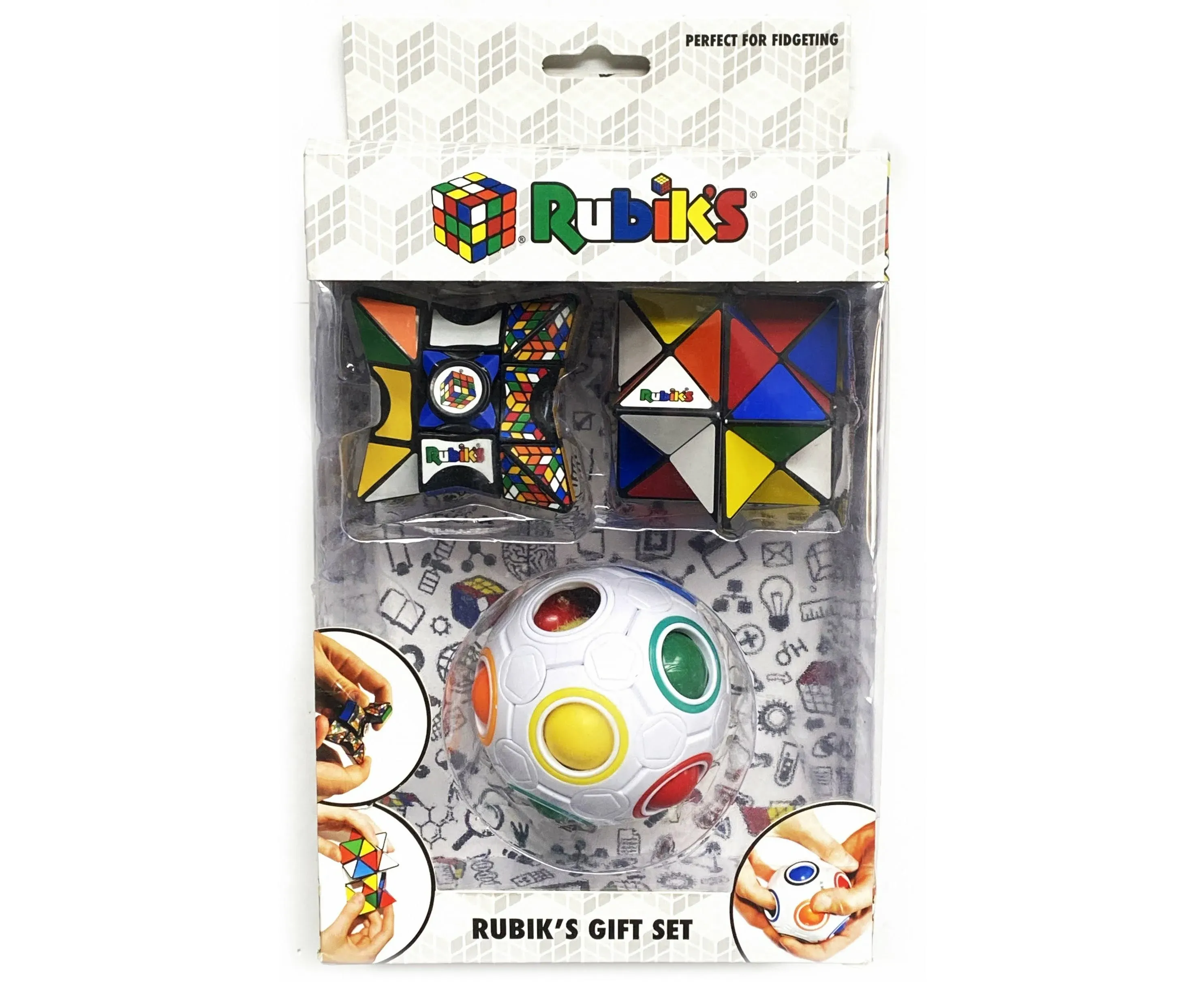 Rubiks 3 Piece Gift Set | Magic Star | Rainbow Ball | Spinner