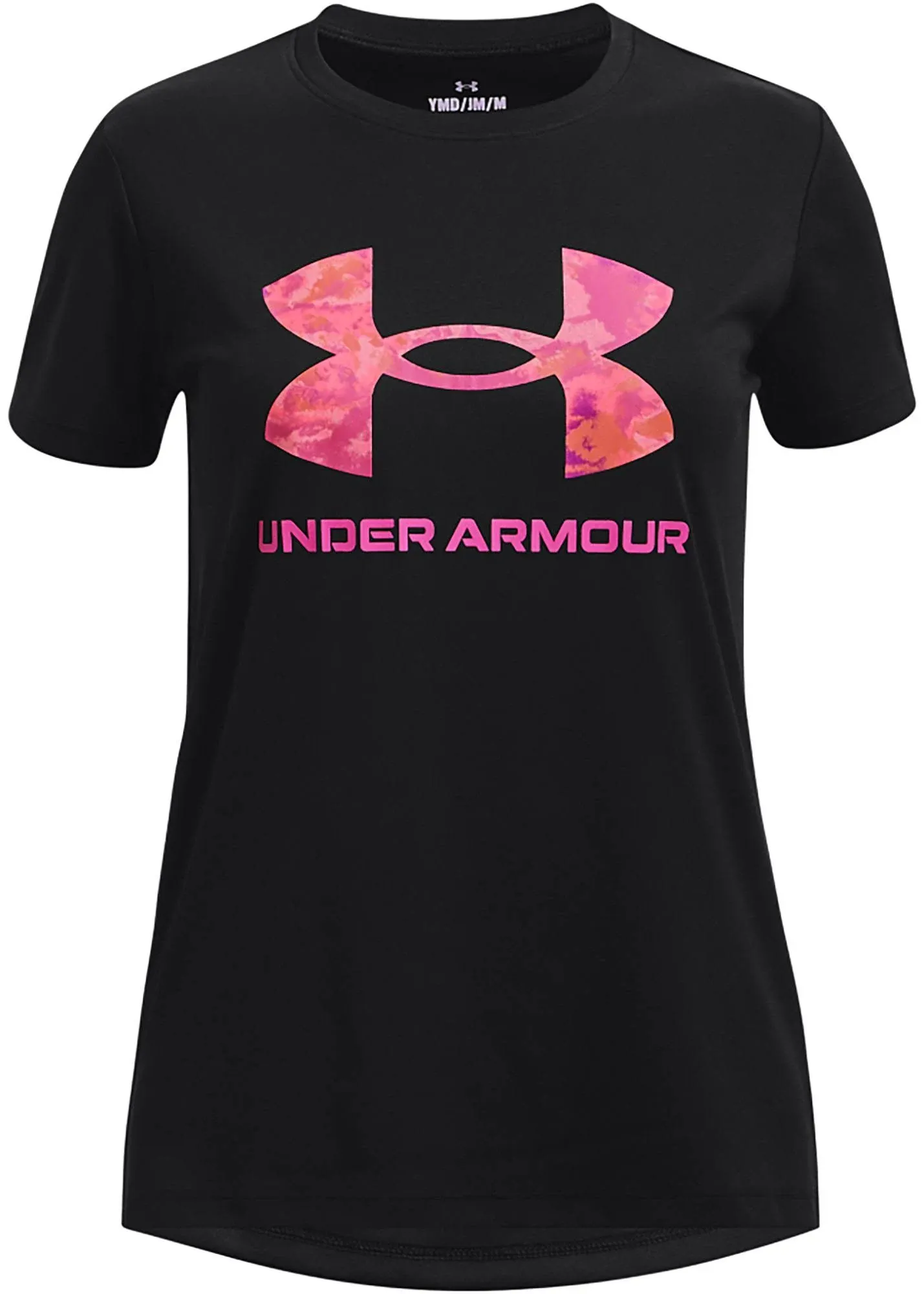 Under Armour Girls' Tech Print Big Logo Short Sleeve Crew