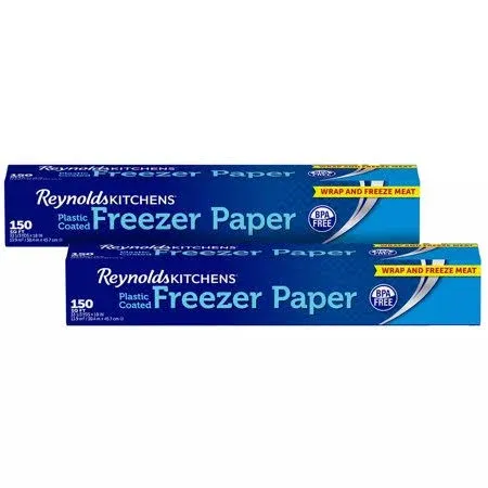 Reynolds Freezer Paper Plastic Coated 18 Inch Total Of 150 Sq Ft Butcher Wrap