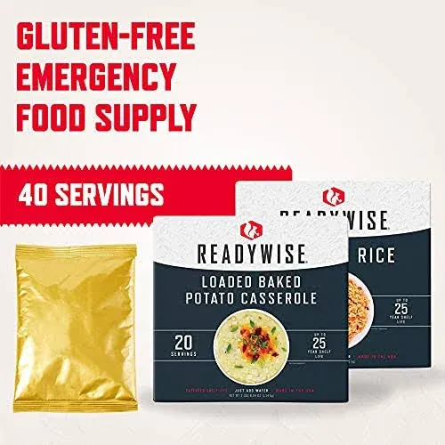 Gluten-Free Emergency Food Entree Box Kit | 40 Servings