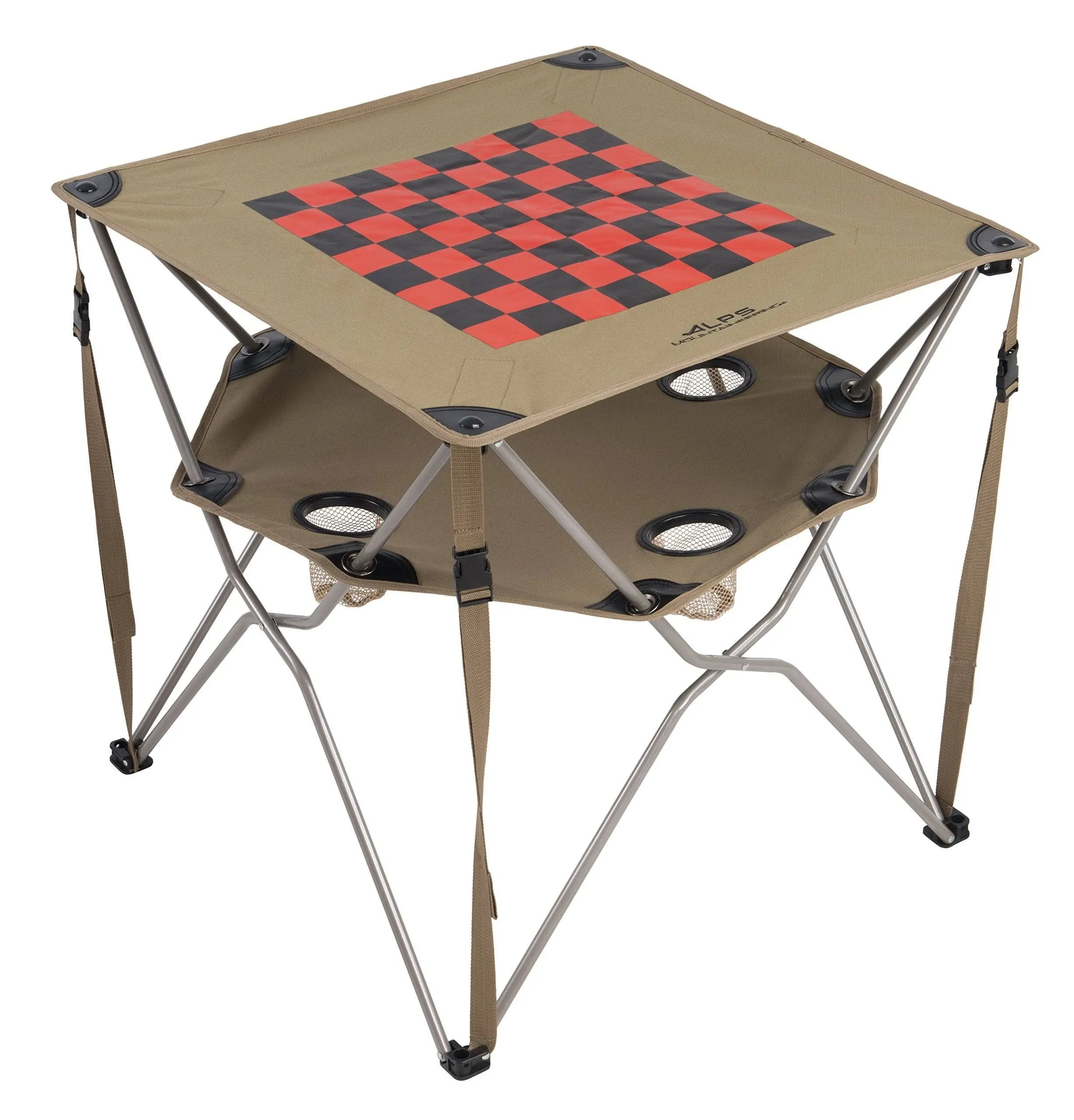 ALPS Mountaineering Eclipse Table One Size, Khaki/Checkerb<wbr/>oard 