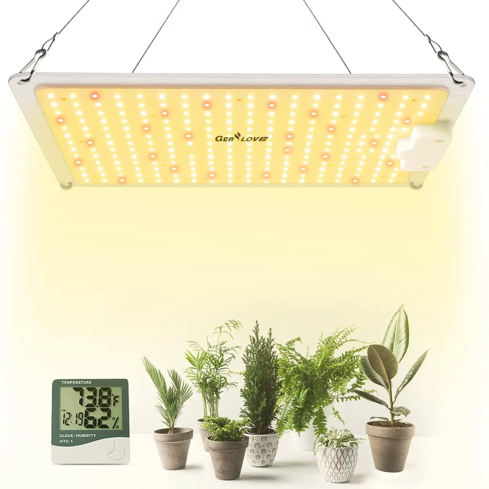 Gerylove SP1000W Grow Light with 234pcs LEDs 3x3 Ft Coverage Dimmable Plant G...