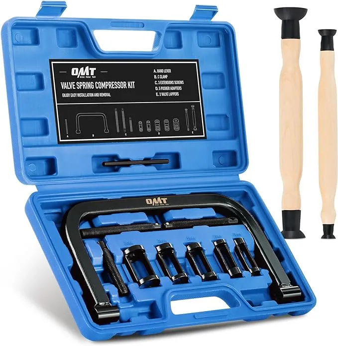 Orion Motor Tech Valve Spring Compressor 10 Piece Clamp Tool Kit with C Collet ...