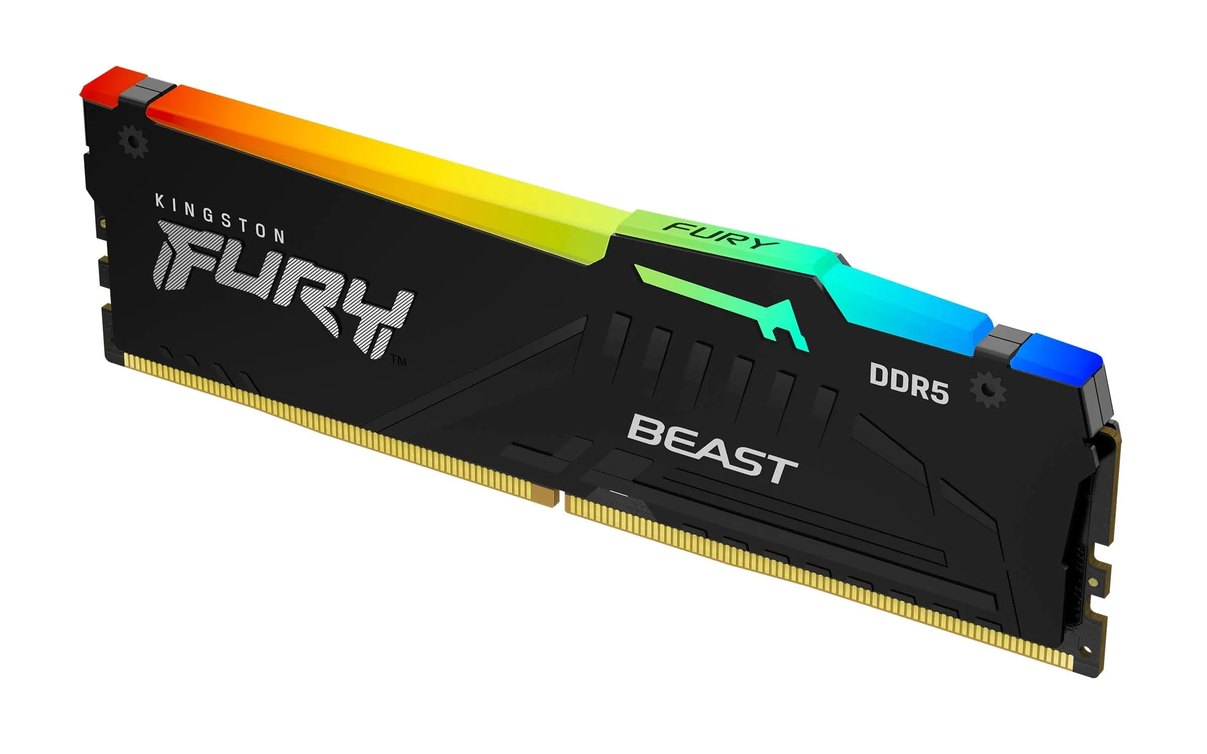 Kingston FURY Beast RGB 8GB 5200MT/s DDR5 CL40 DIMM Desktop Memory Single Module