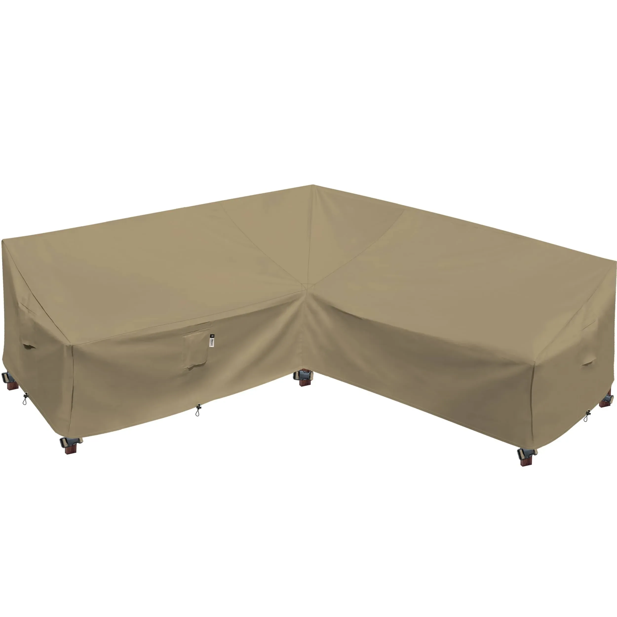 Flexiyard Heavy Duty Outdoor Sectional Sofa Cover, Waterproof 600D Patio ...