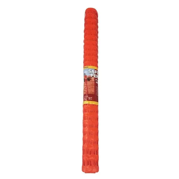 1-3/4 in. x 4 ft. x 100 ft. Orange Safety Barrier Fence