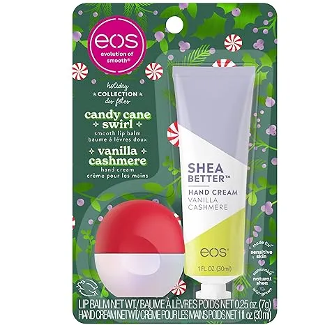 ?6/$15?eos Limited Edition - Candy Cane Swirl Lip Balm &amp; Vanilla