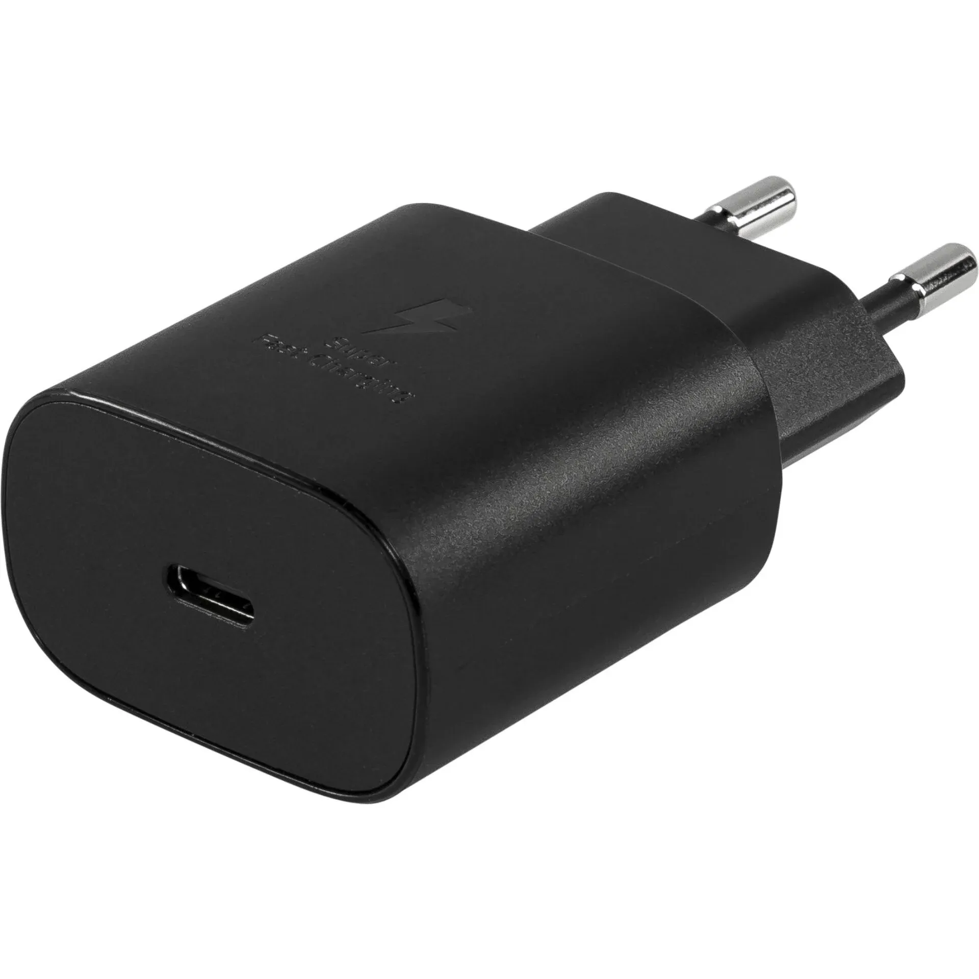 Fast Charger 25W Black USB-C Type Fast Charging For Samsung Android Phones