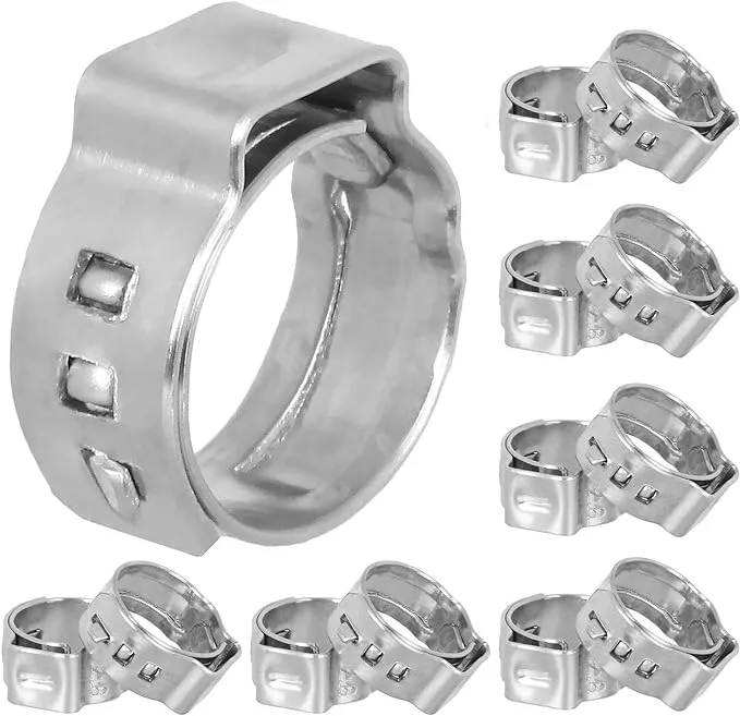 Holdware 100pcs 1/2 inch PEX Crimp Rings, Stainless Steel PEX Cinch Clamps 17.5mm ...