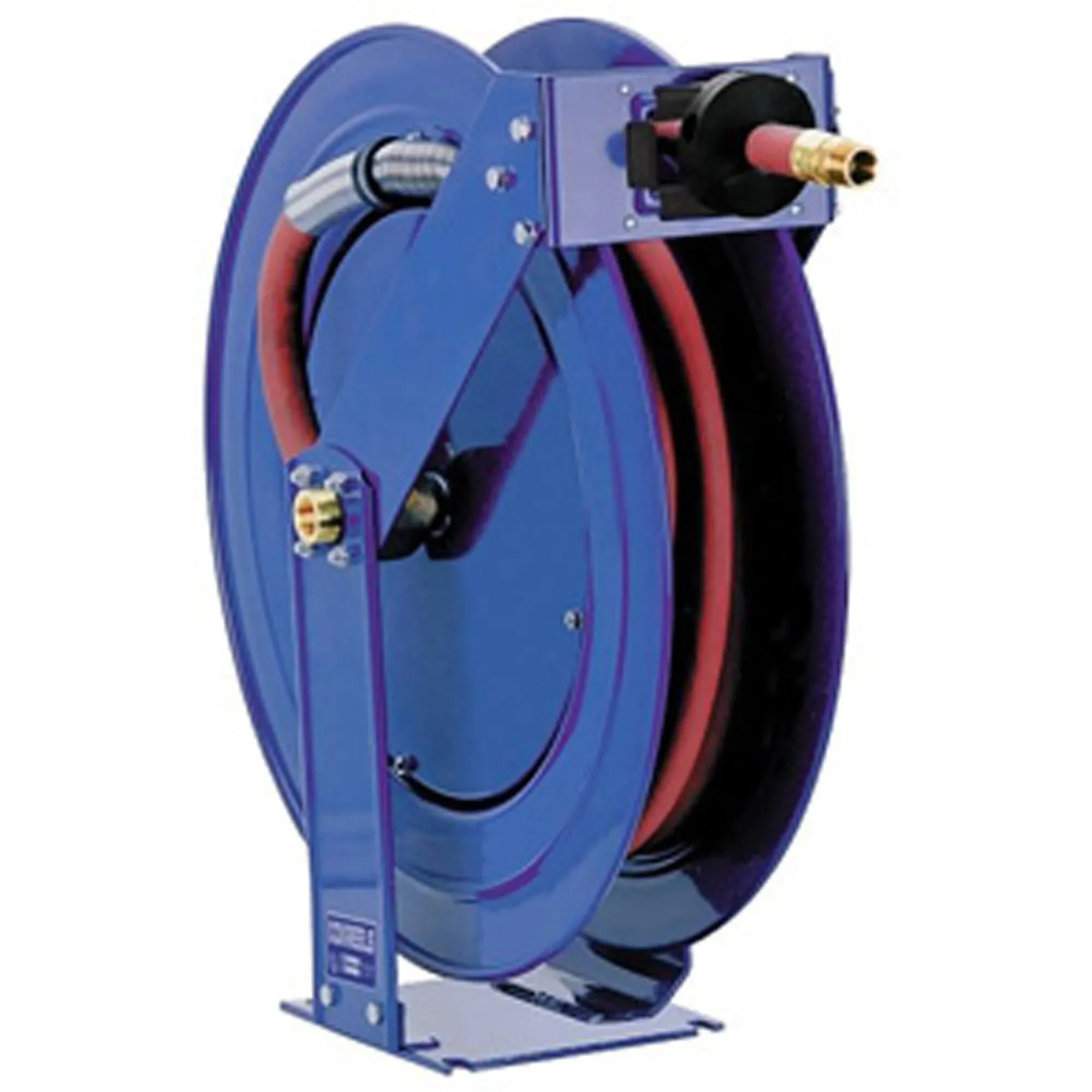 Hose Reel with Hose: 3/8" ID Hose x 100\', Spring Retractable