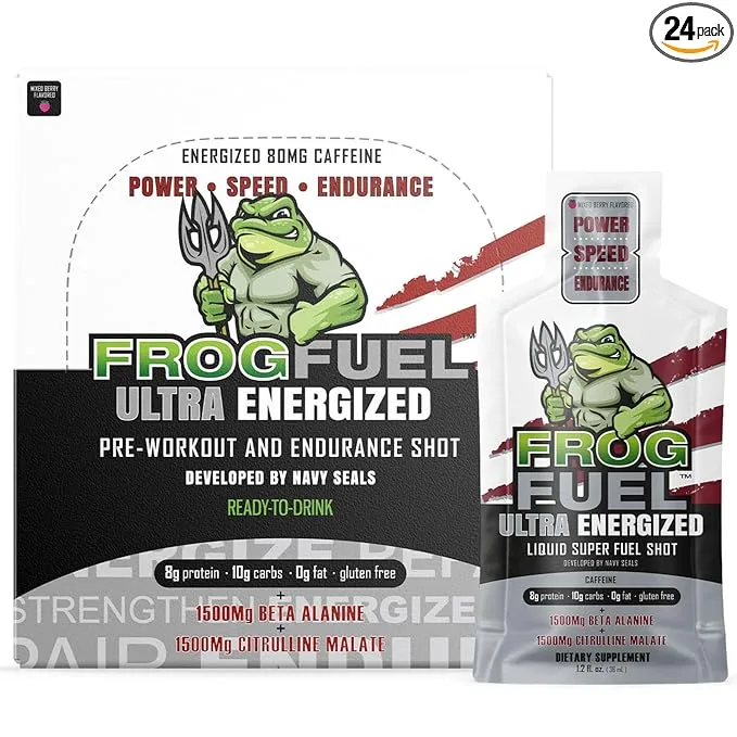 Frog Fuel Ultra Energized Pre Workout Shot & Energy Gel