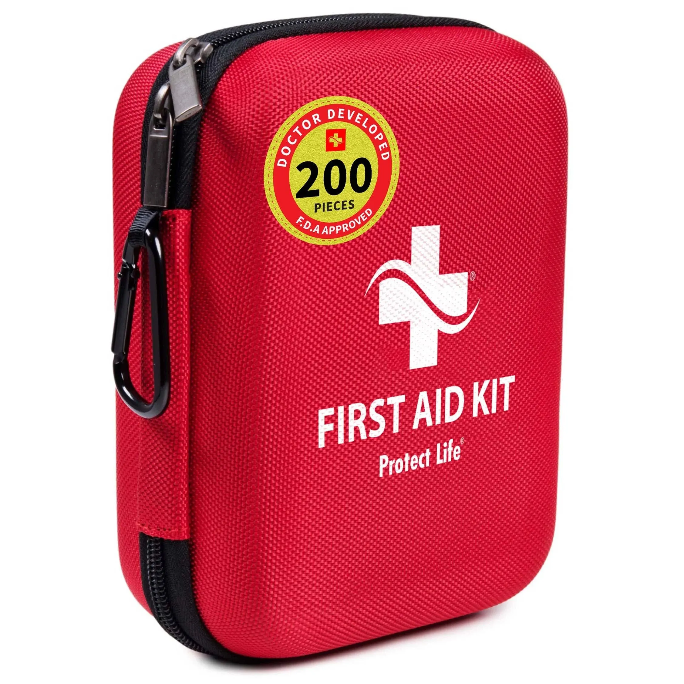 Protect Life First Aid Kit - 200 Piece - for Car, Home, Outdoors, Sports, Camping ...