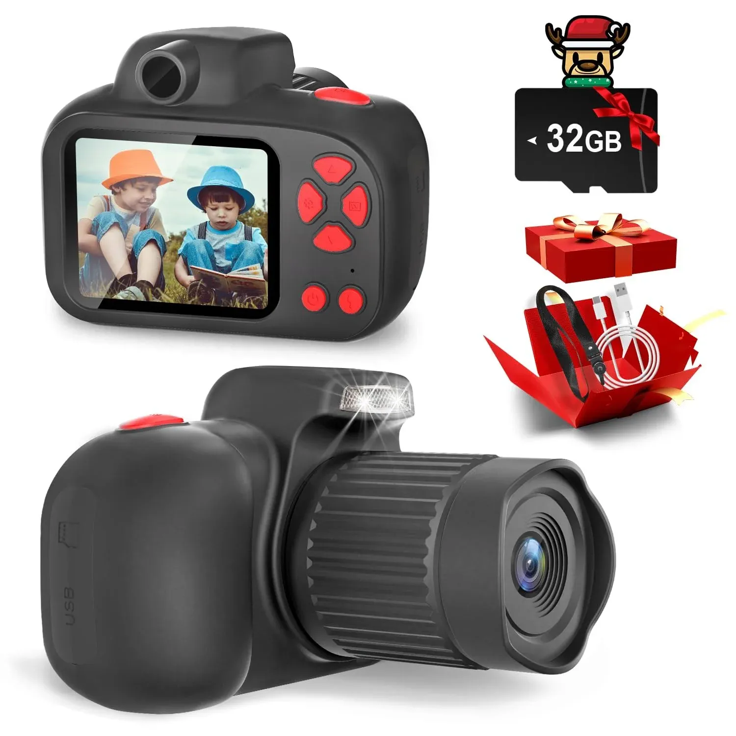 Temodu Kids Camera, Best Birthday Festival Toys Gifts for Girls Boys Age 3 4 5 6 ...