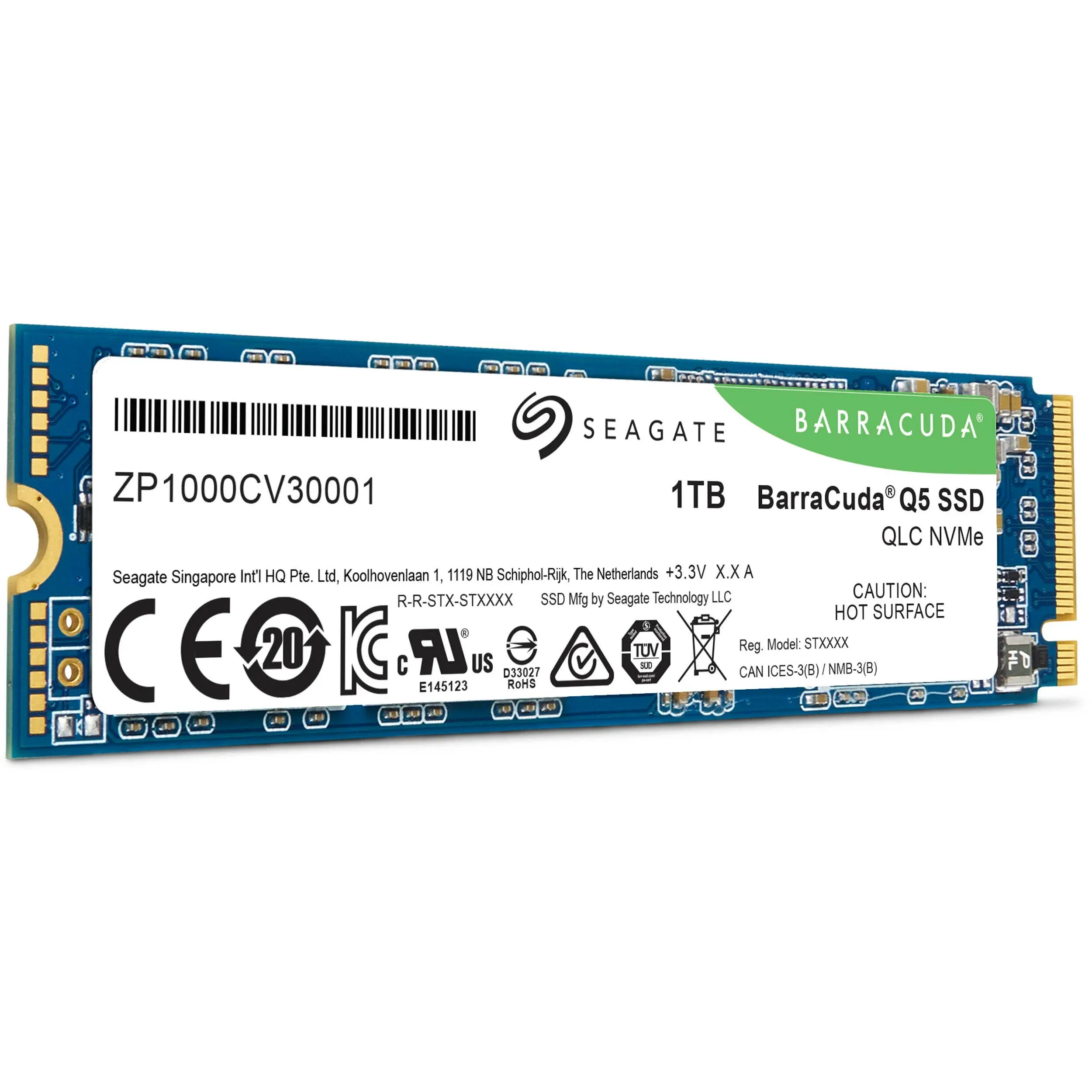 Seagate Barracuda Q5 1TB NVMe M.2 Internal SSD,ZP1000CV3A001