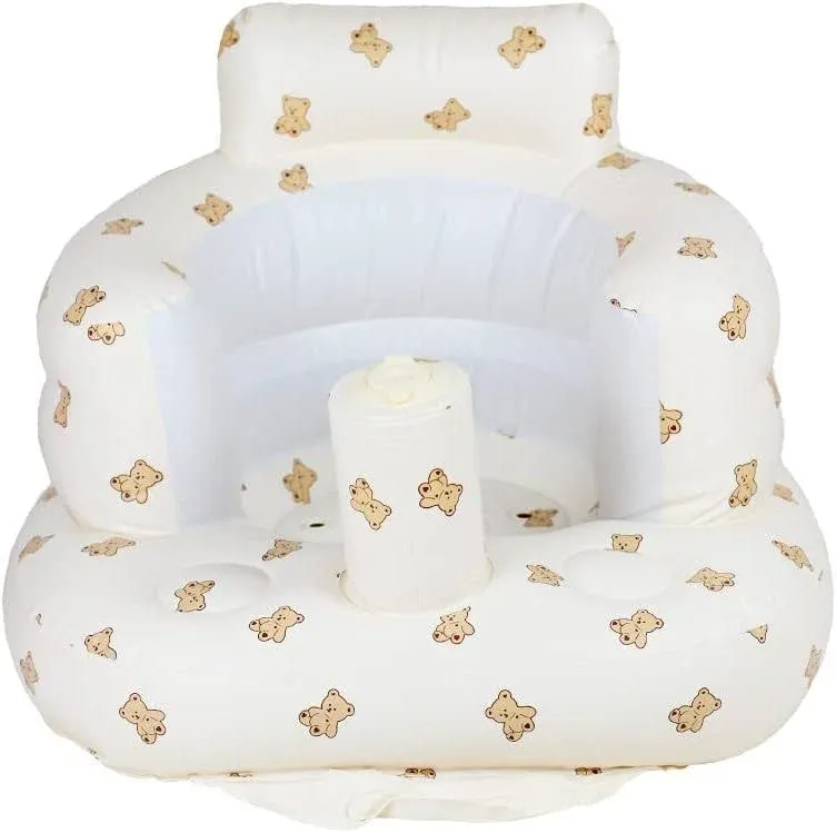 AirSwim Baby Inflatable Seat for Babies 3 Months and Up, Support Bear 