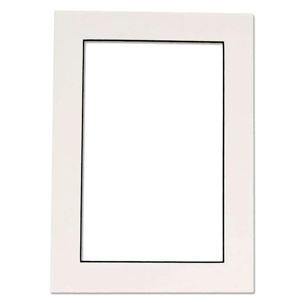 18x24 Mat for 12x18 Photo - White with Black Core Matboard for Frames Measuring ...