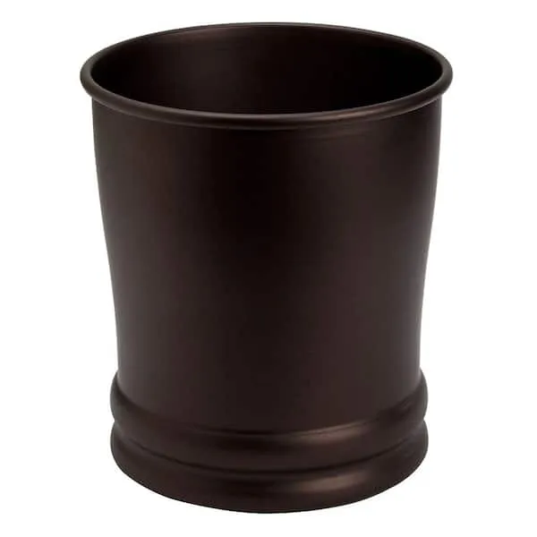 Interdesign Olivia Wastebasket Trash Can, Bronze