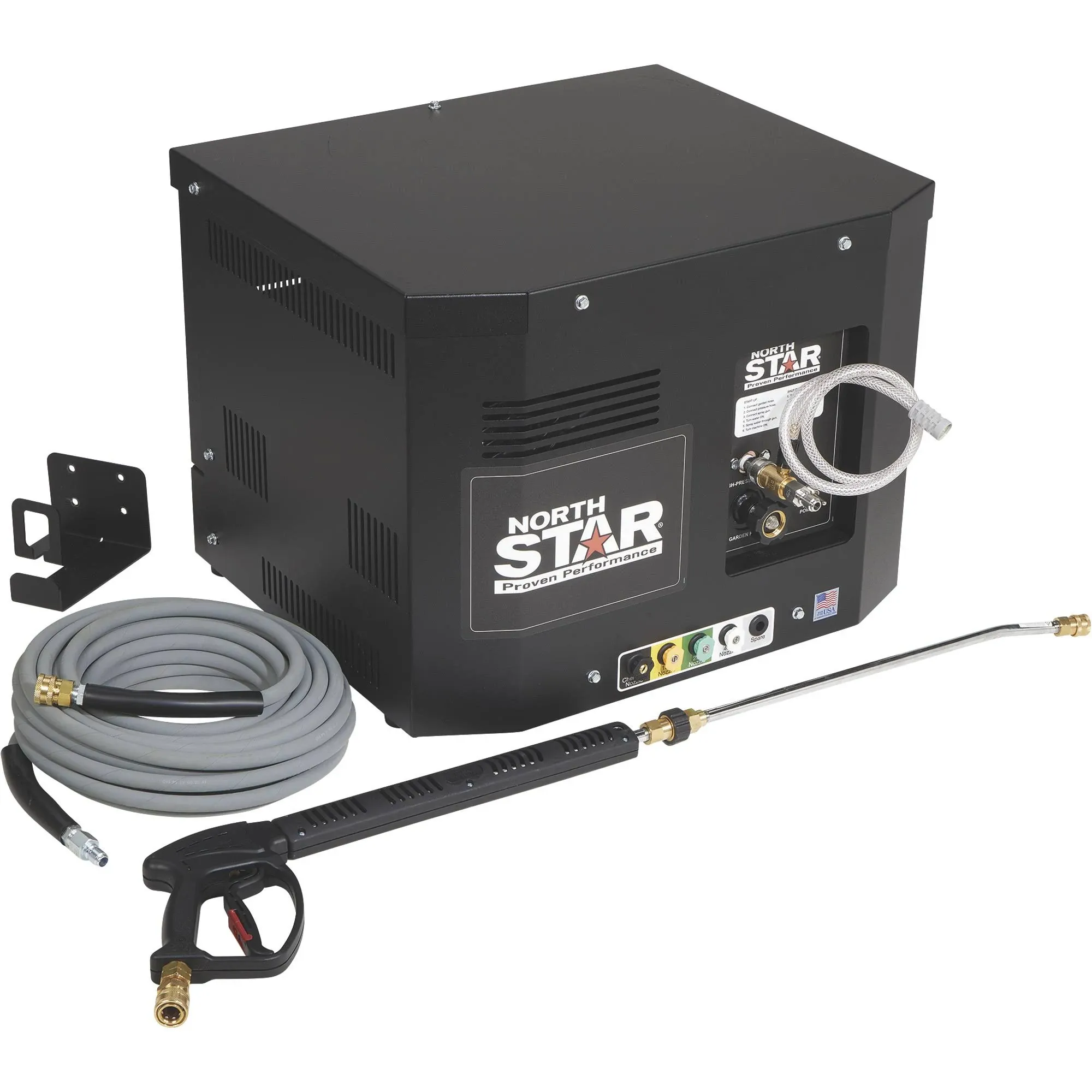 Northstar Electric Cold Water Total Start/Stop Stationary Pressure Washer —2500 ...