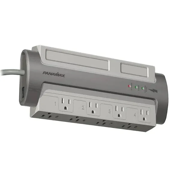 Panamax M8-EX 8 AC Outlet Surge Protector - Silver