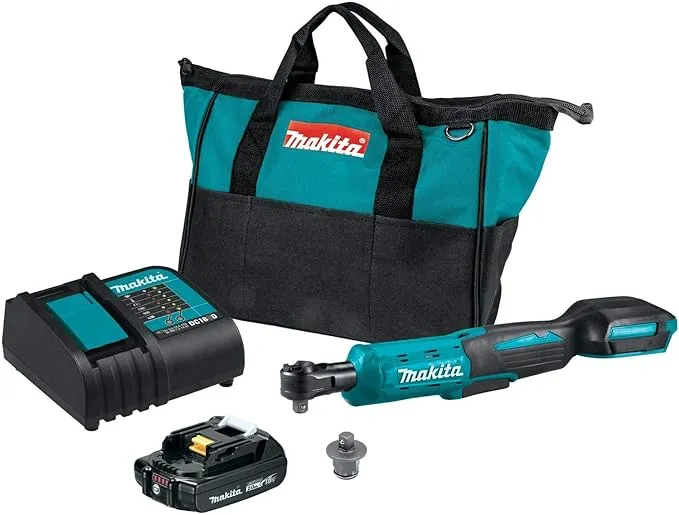 Makita XRW01SR1 18V LXT® Lithium-Ion Cordless 3/8" / 1/4" Sq. Drive Ratchet Kit (2.0Ah)