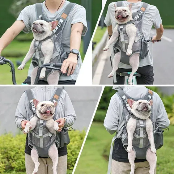 Backpack Front Dog Carrier Backpacks Adjustable Dog Backpack Carrier Legs Out ...