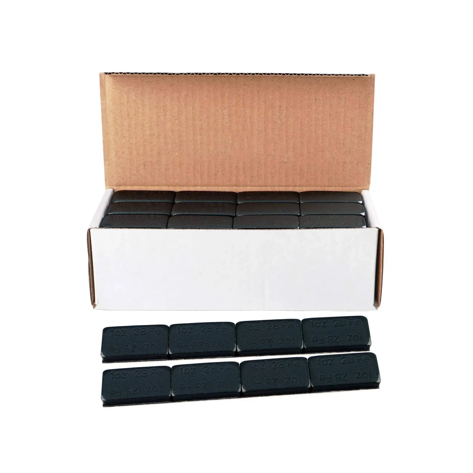 YIZBAP Wheel Weights Black 1oz, 72 oz/Box, 72pcs, with Strong Black Adhesive. 1 Ounce Stick on Wheel Weights for Cars, Trucks, SUVs, Motorcycle, and Others